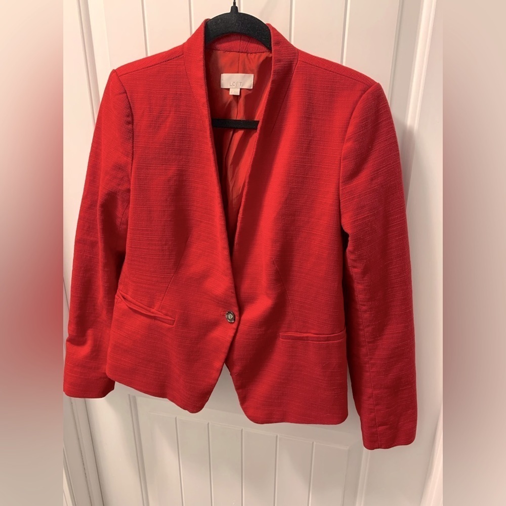 Item Ann Taylor Loft Red Blazer